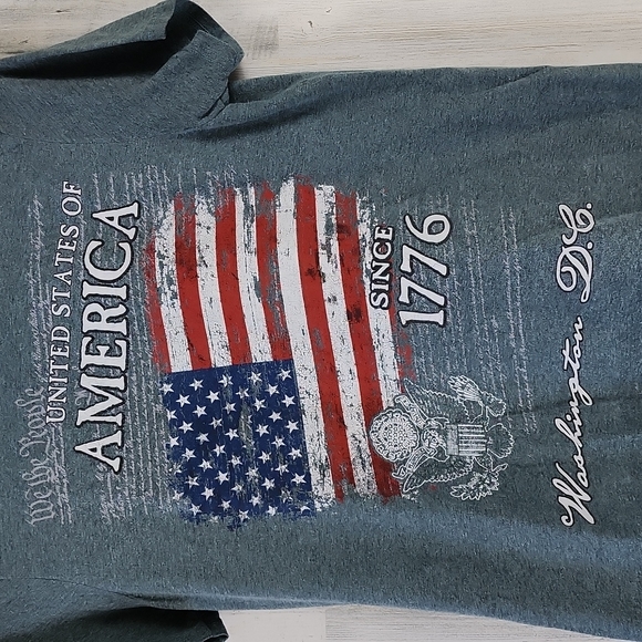Washington DC United States of America gray graphic print tshirt Size Small - Picture 2 of 3